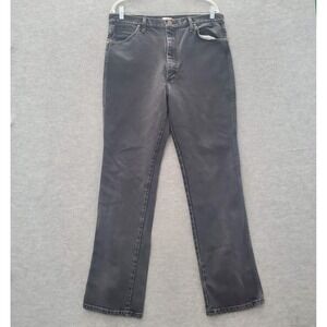 Wrangler Men Jeans 36x34 Black 928 BLK Denim Cowboy Cut Slim Fit